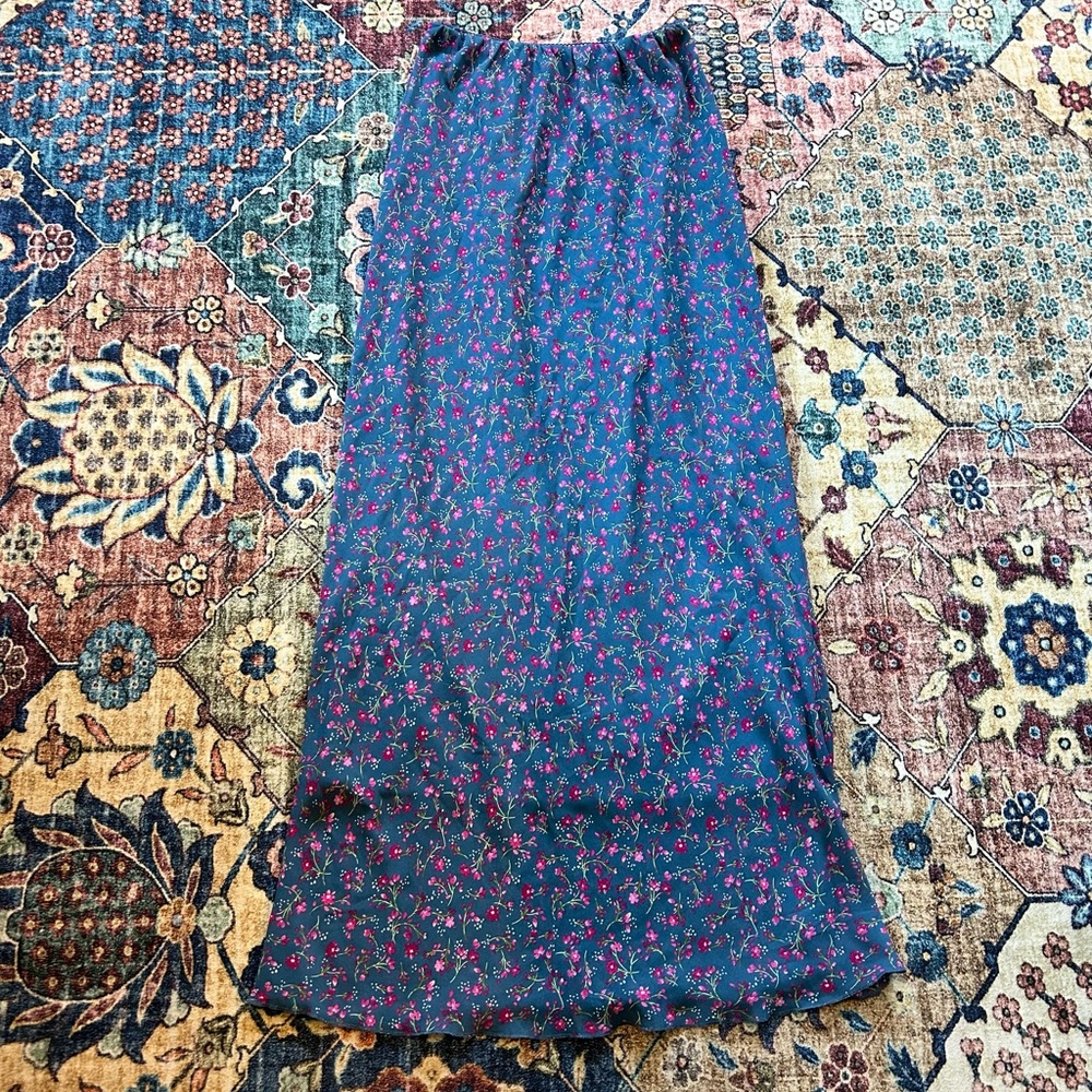 Floral Blue Women's Skirt